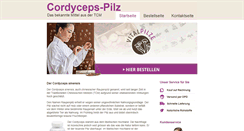 Desktop Screenshot of cordyceps-pilz.com
